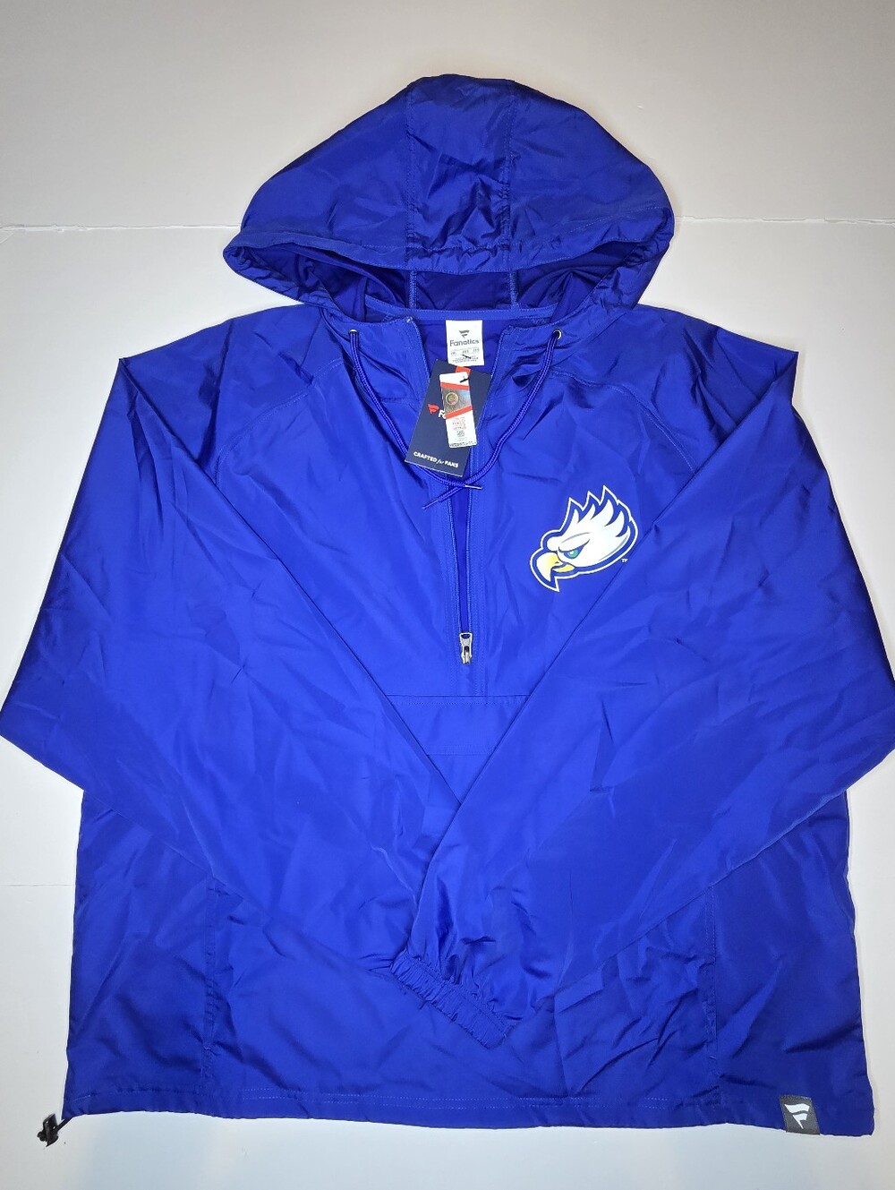 Fanatics FGCU Florida Gulf Coast Eagles 1/4 Zip Hooded Windbreaker Jacket 2XL